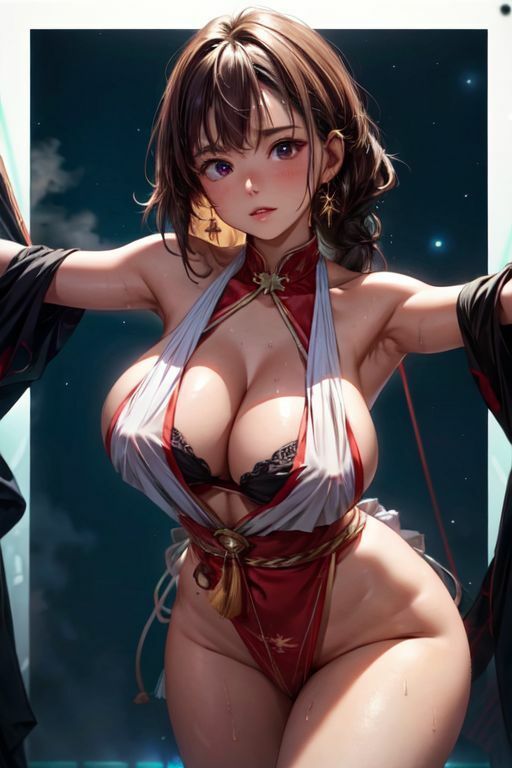 爆乳AIセクシー巫女1 サンプル8ページ目