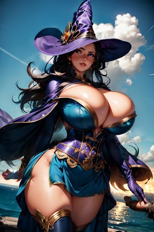 爆乳AI魔法使い1 サンプル7ページ目