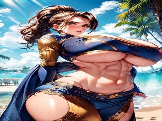 爆乳AIクロップシャツ下乳1