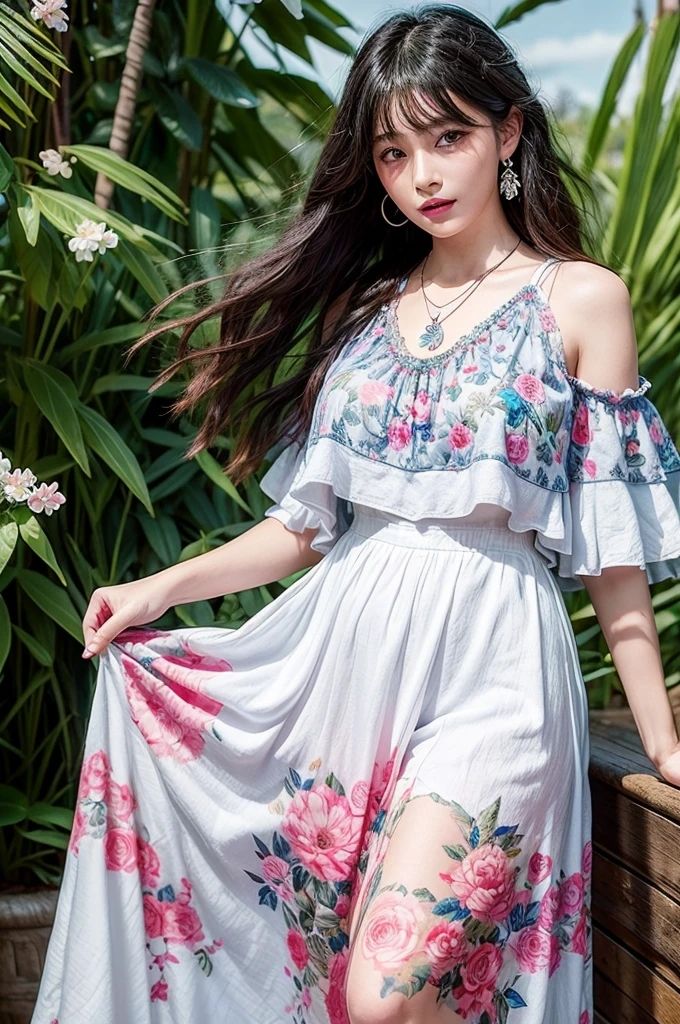 AI写真集 離島の花柄美女に誘われて サンプル3ページ目