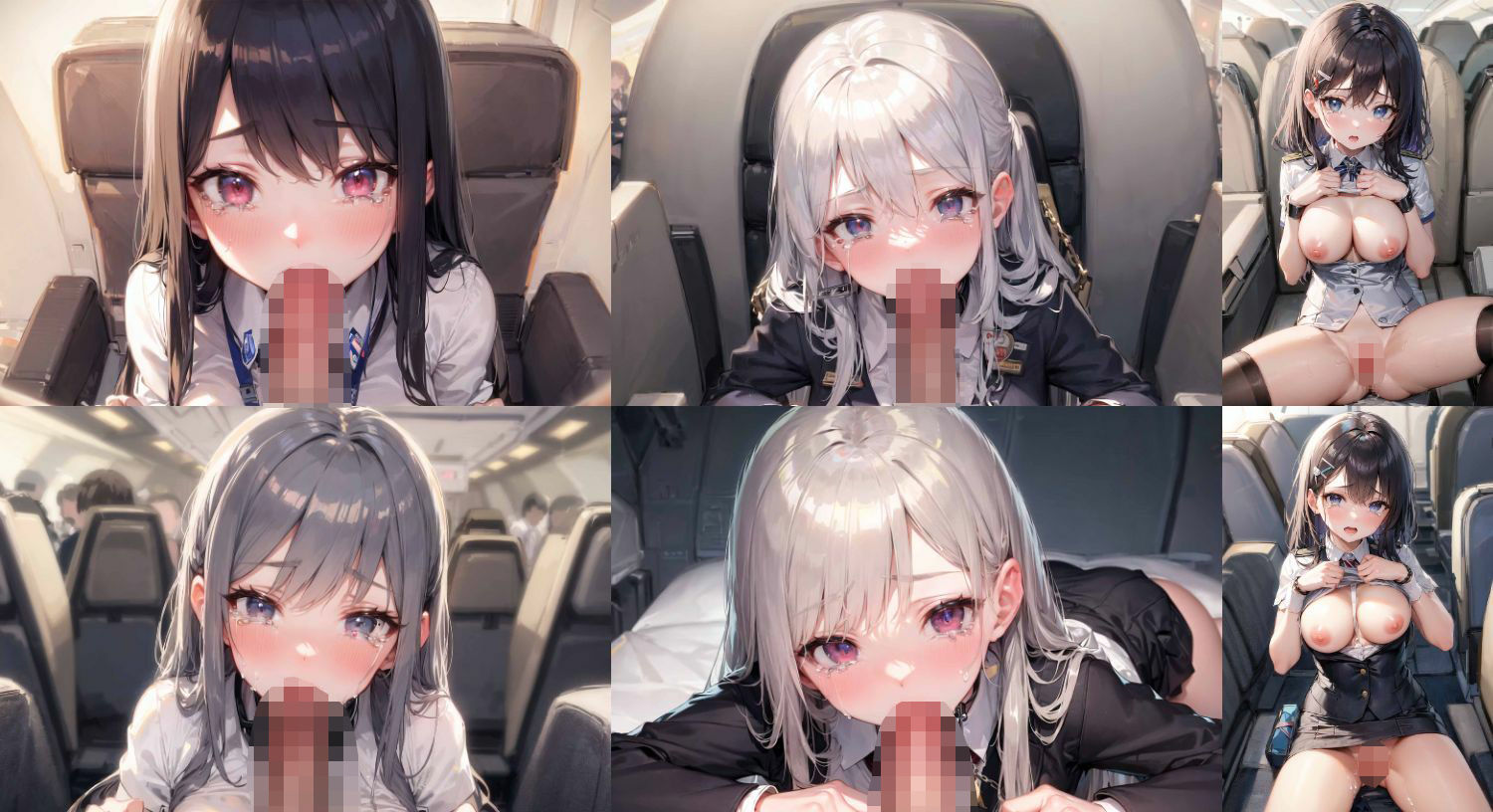 機内で監禁レ●プされた客室乗務員 サンプル2ページ目