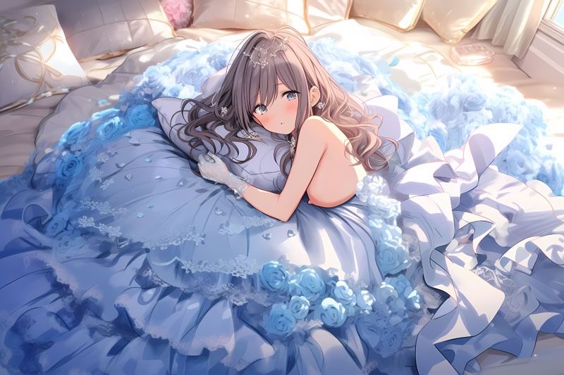 【ドレス美少女17】おっぱいがポロリ サンプル1ページ目
