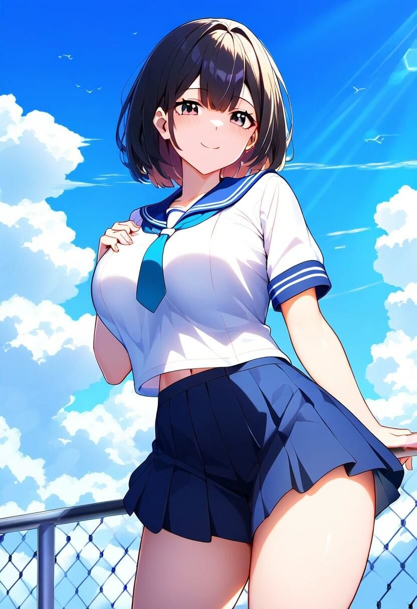 エロい巨乳JKと拘束プレイ！中出しレ●プでハメる！ サンプル1ページ目