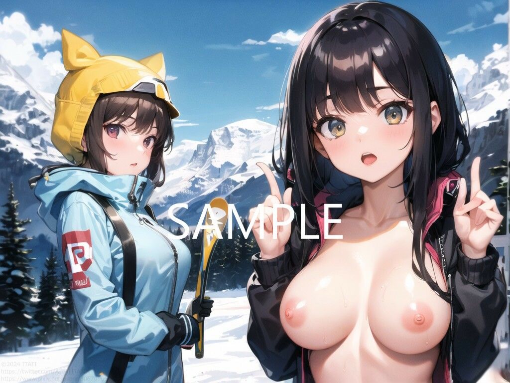 野外露出おっぱいチャレンジ ゲレンデ編 サンプル1ページ目