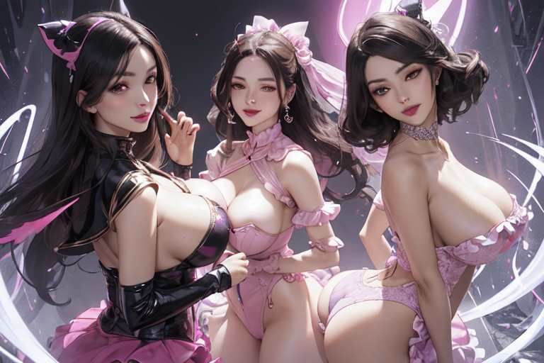 【微エロ】フェチコレVol.2 漆黒衣装に身を包む熟女ハイレグ魔法少女イラスト集 サンプル6ページ目