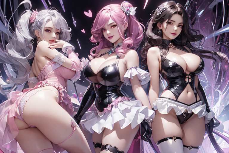 【微エロ】フェチコレVol.2 漆黒衣装に身を包む熟女ハイレグ魔法少女イラスト集 サンプル7ページ目