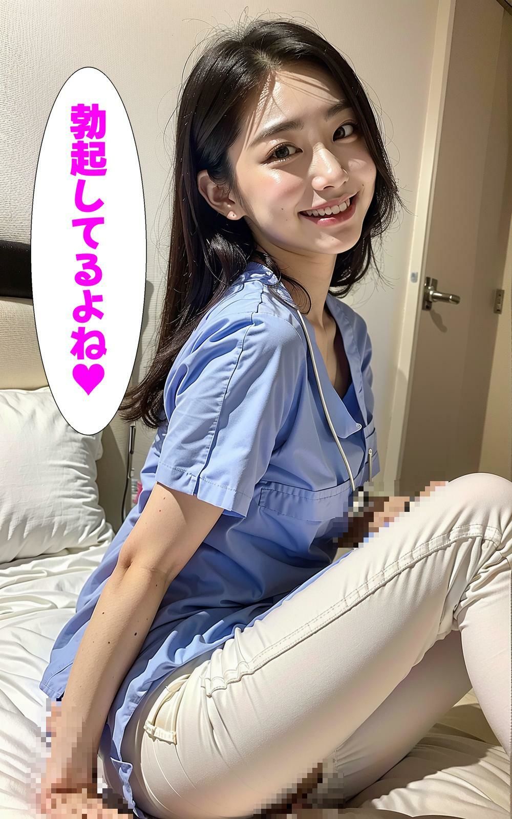 エロ看護師が誘惑してくる病院で入院性生活！ムラムラ限界爆発日記！ サンプル9ページ目