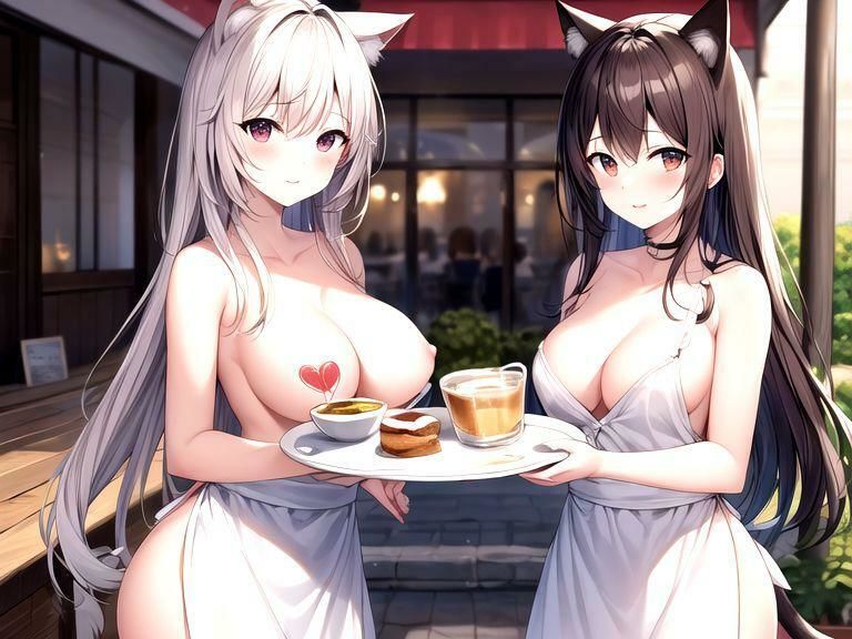 Hな恰好のウェイトレスしかいないカフェ＆バー ネコの日編 サンプル1ページ目