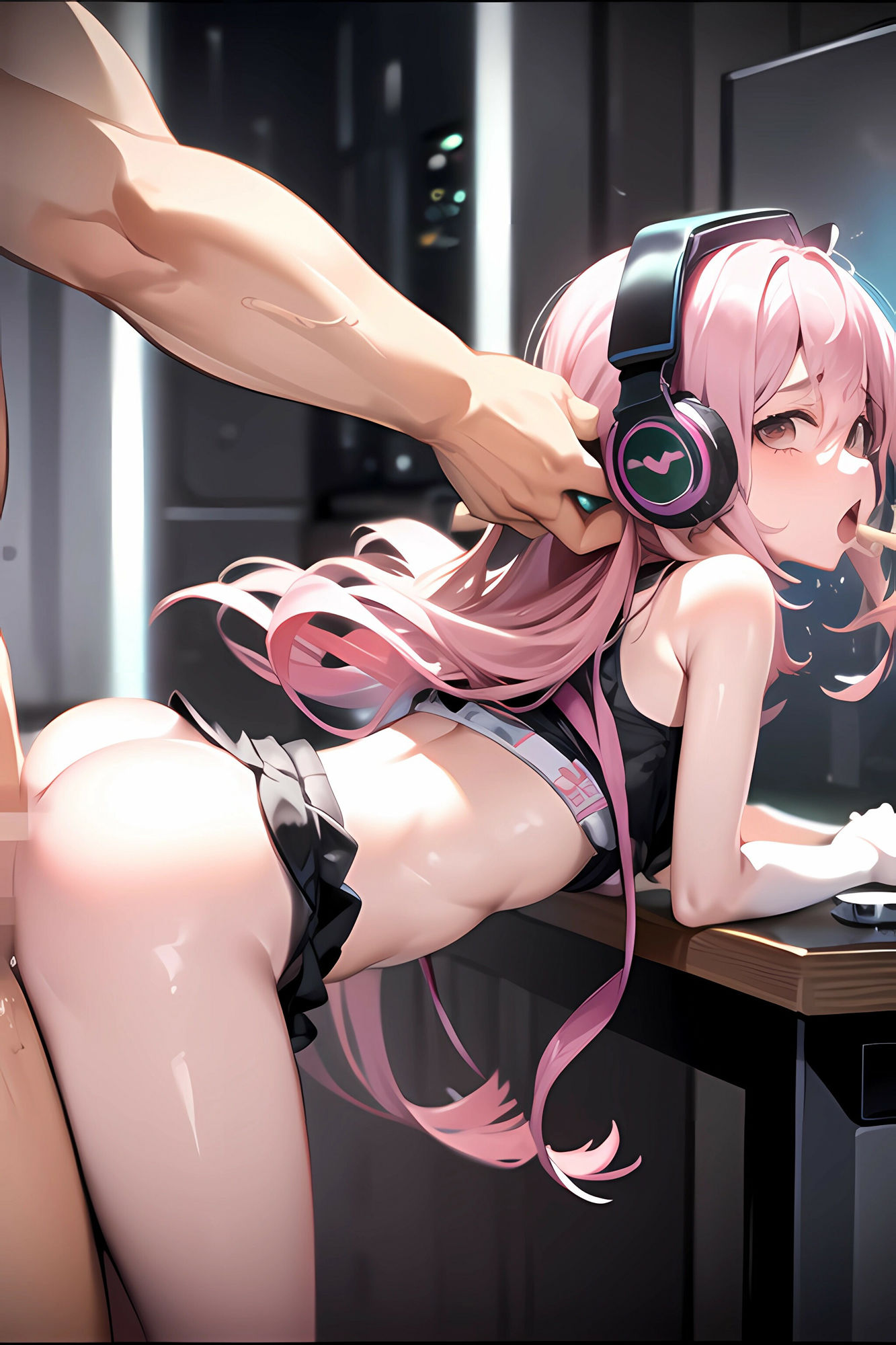 【ピンク髪ゲーマー女子校生】緊縛拘束され強●高圧中出し サンプル9ページ目