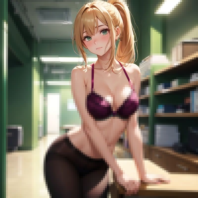オフィスでパンストおなにー サンプル1ページ目