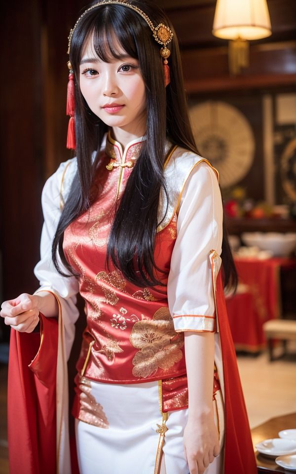 セクシーチャイナ服集 赤編2 サンプル1ページ目
