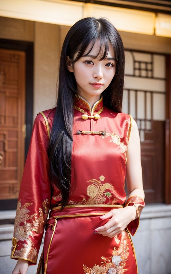 セクシーチャイナ服集 赤編2 サンプル2ページ目