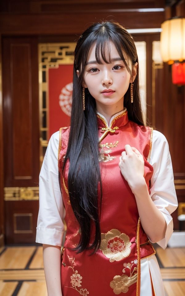 セクシーチャイナ服集 赤編2 サンプル4ページ目