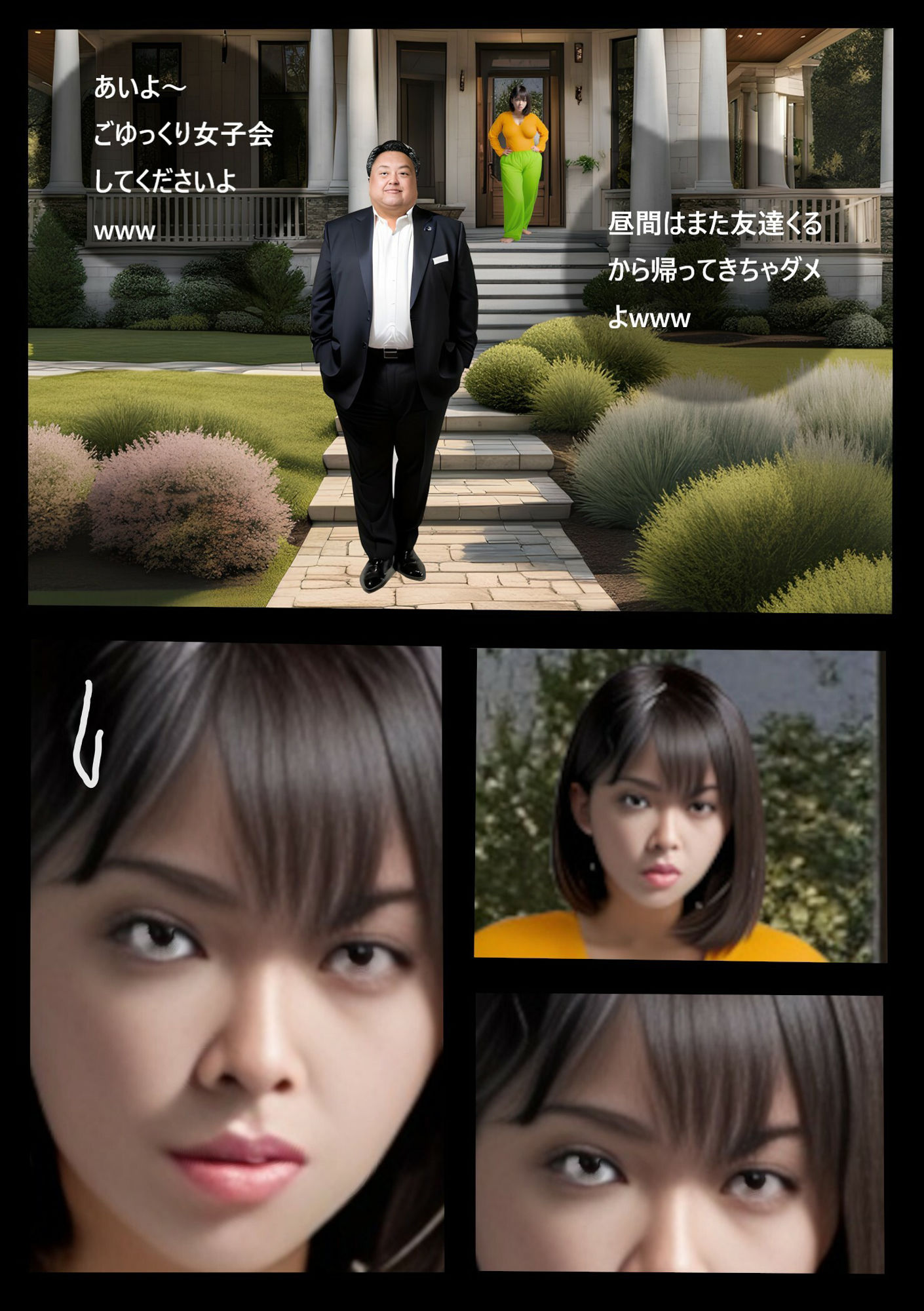 痴女妻1 サンプル2ページ目