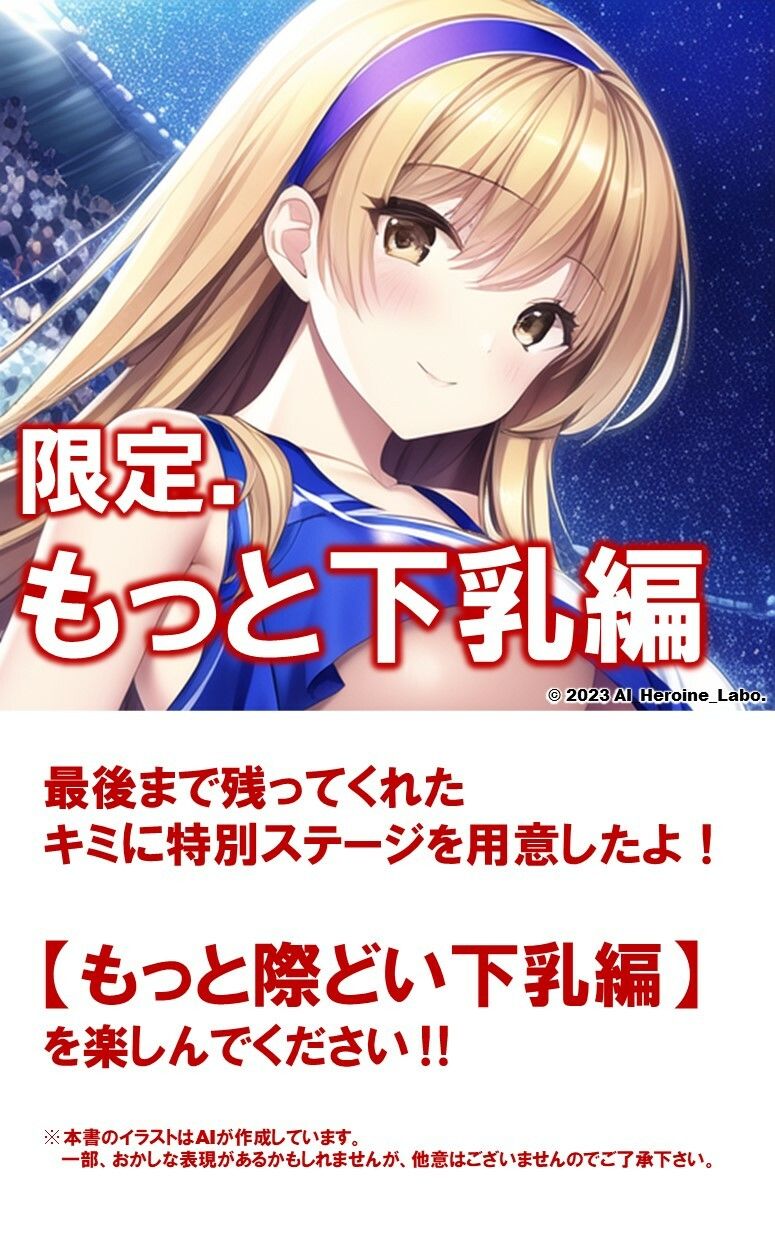 1つの呪文で生み出された100人のAI妄想美少女-3【夜のスタジアムの下乳チアガール編】 サンプル9ページ目