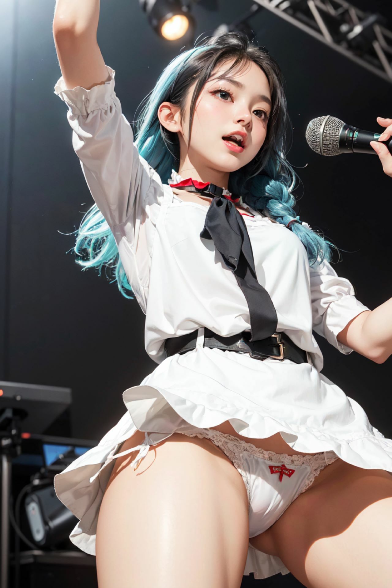 AI生成 ステージのまい姫 サンプル2ページ目