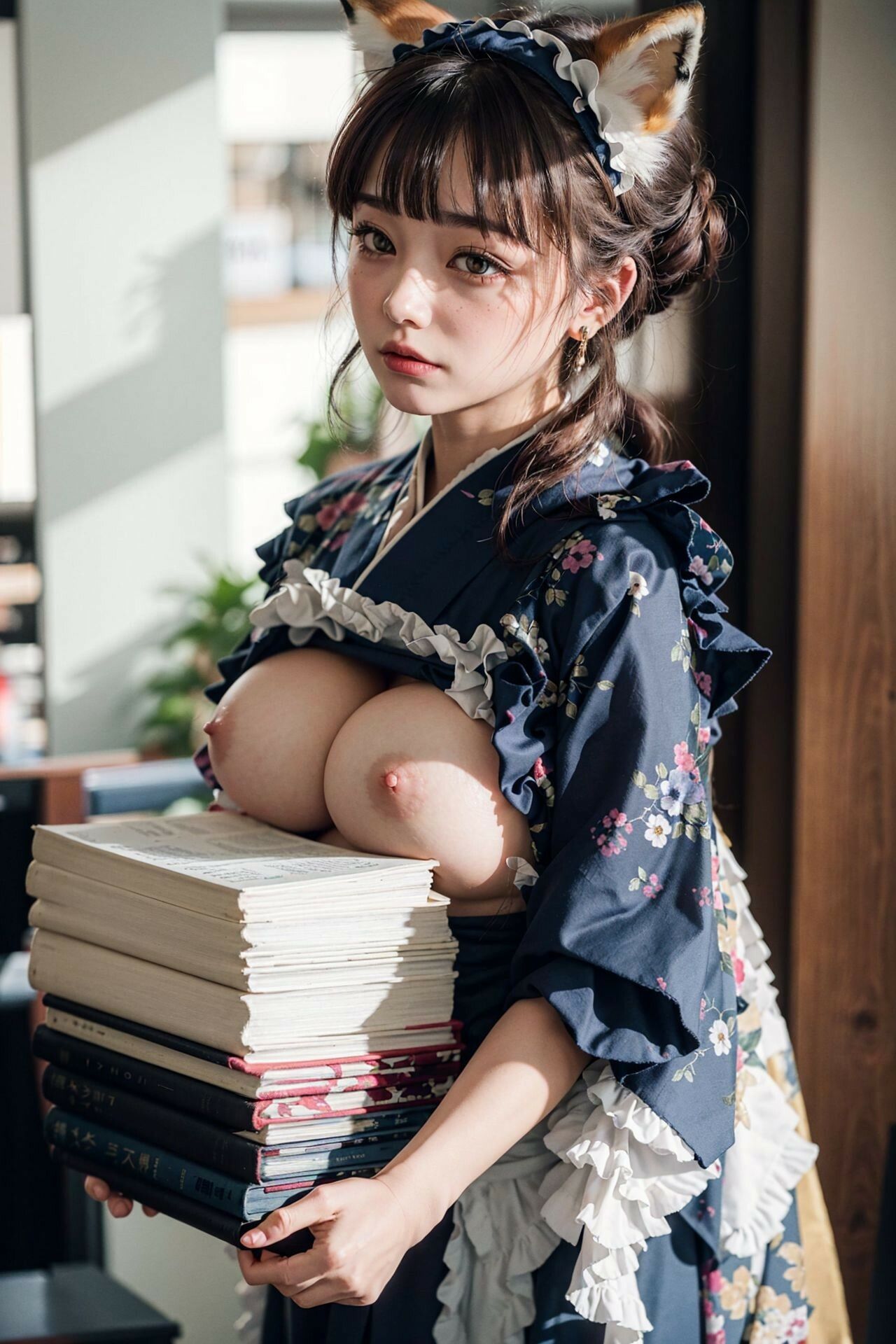 本の上のおっぱい サンプル10ページ目