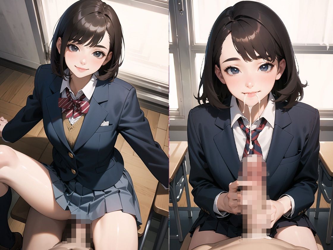 ね、今からココでシちゃおっか？【美女JK着衣エロCG集】 サンプル2ページ目