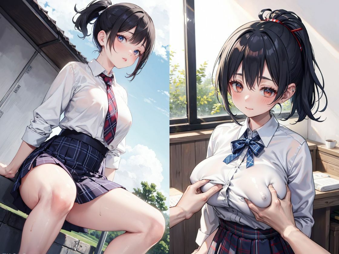 黒髪女子ぐっちょぐちょに辱め サンプル1ページ目