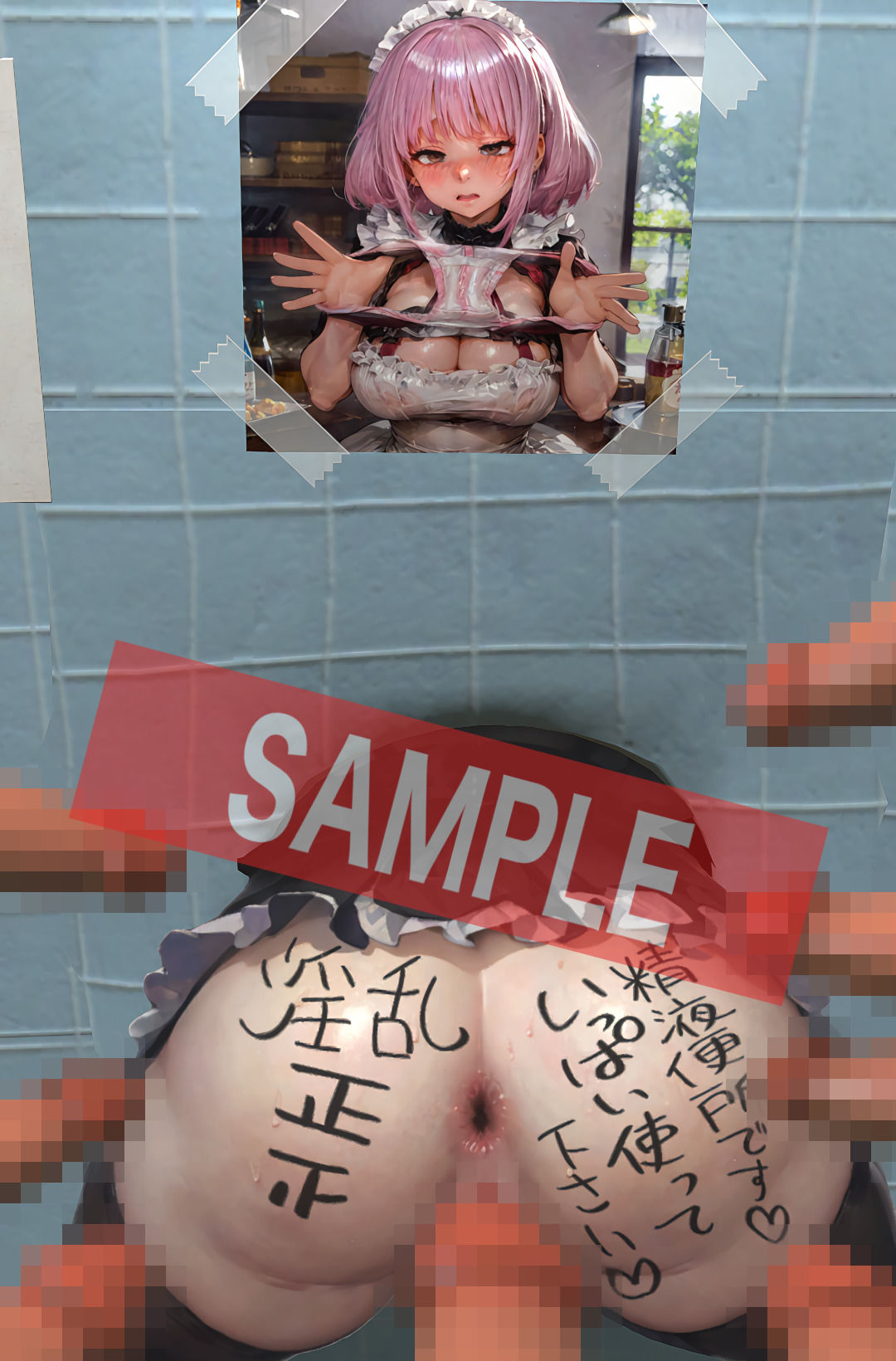 壁尻公衆便所 ＃1メイド サンプル6ページ目