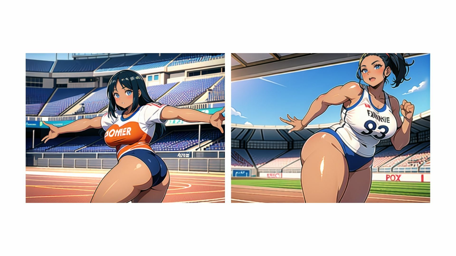 巨尻陸上いらすとれいてっど3 むちむち巨尻の女子アスリート大集合なのだ サンプル3ページ目