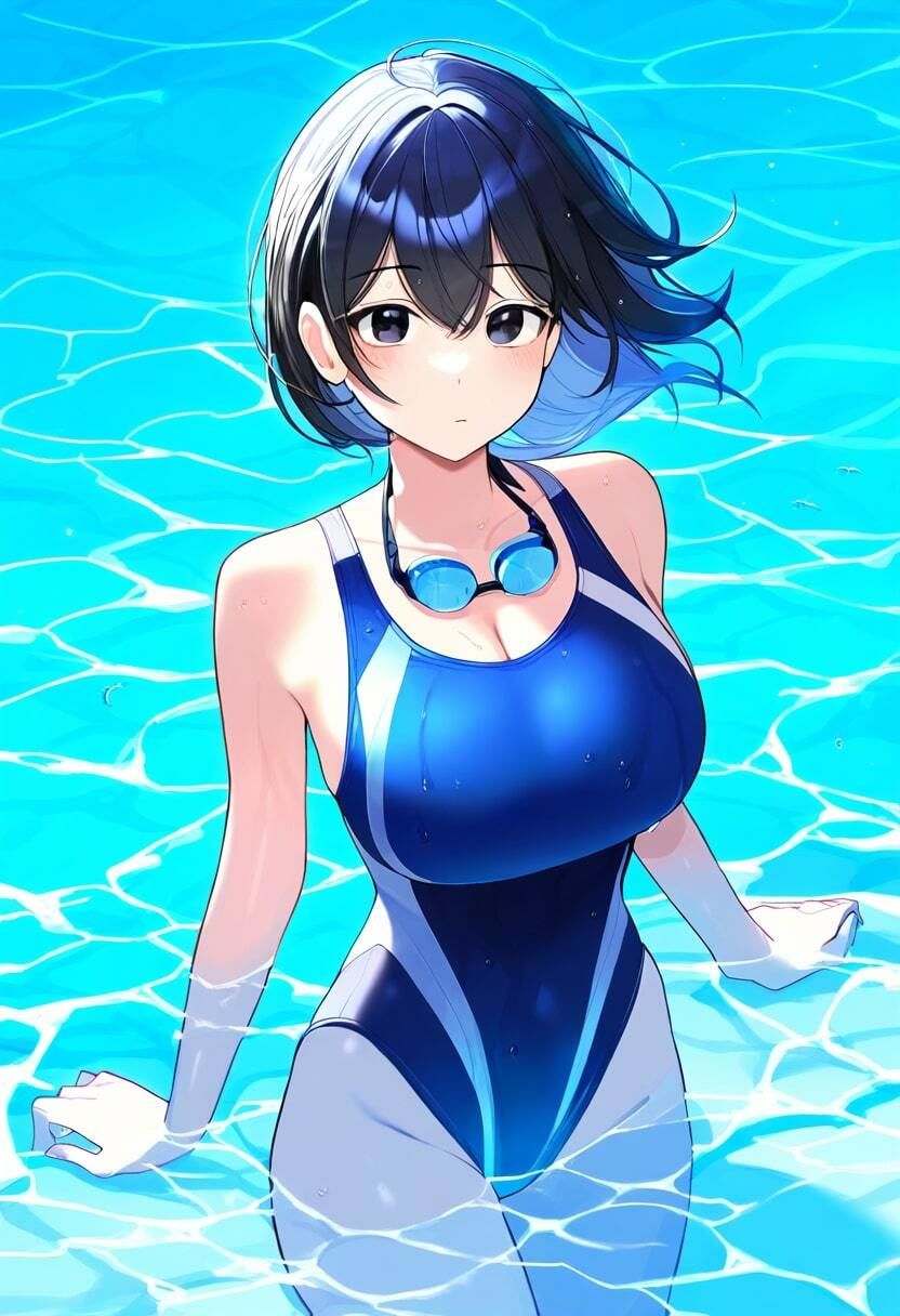 水泳部の巨乳Jkとあまあまセックス！アナルとマンコを犯し尽くす！ サンプル1ページ目
