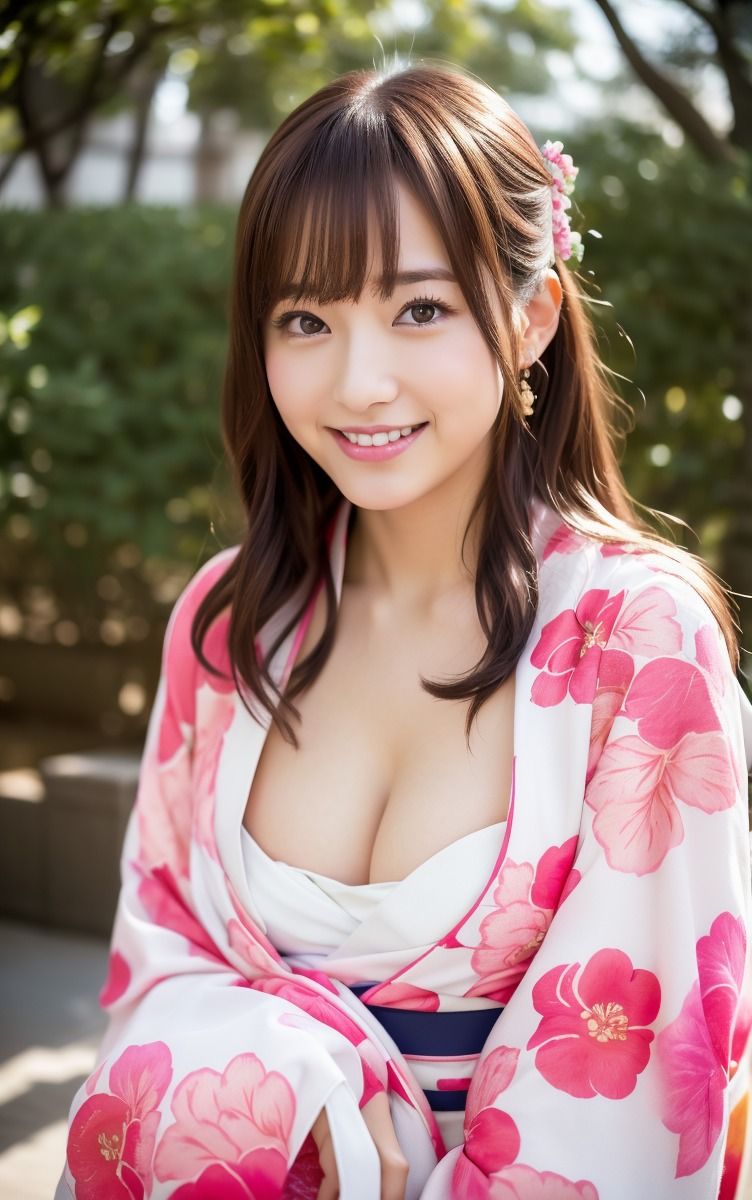 着物からはみでる巨乳 サンプル1ページ目