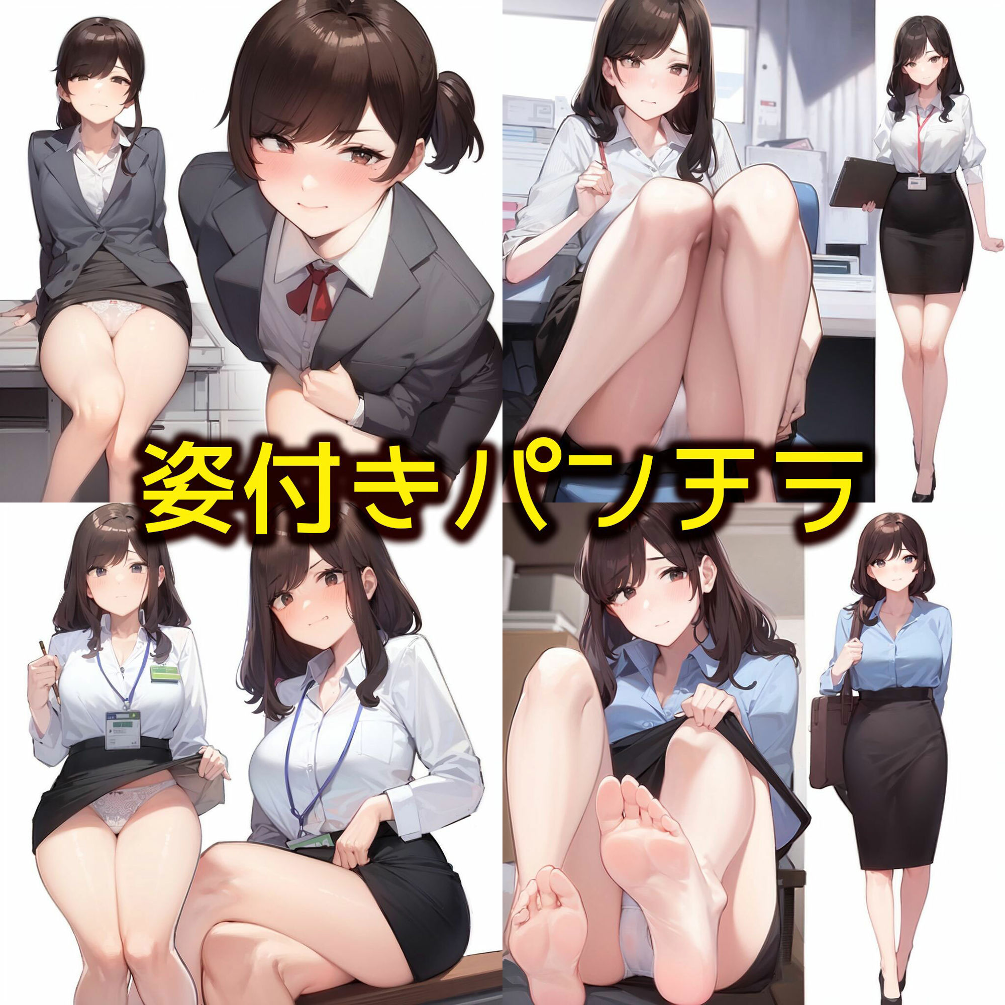 【OLちゃんの生パンティ2】セクシーな美脚で下着を見せてくれる女子社員達 サンプル2ページ目