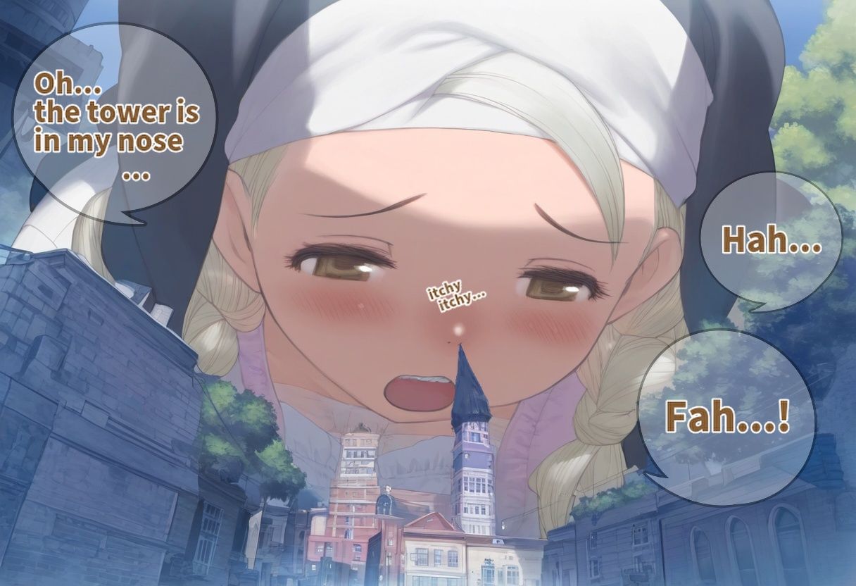 巨大娘くしゃみ集/ Giantess Sneeze collection サンプル6ページ目