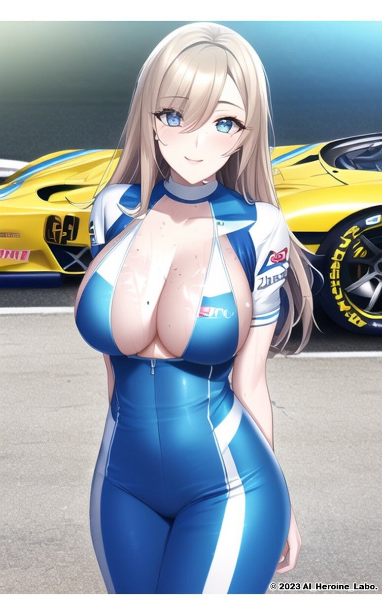1つの呪文で生み出された100人のAI妄想美少女-6【下乳でアピールするレースクイーン女子編】 サンプル4ページ目