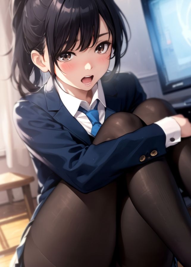 黒タイツの季節＋風のいたずら サンプル1ページ目