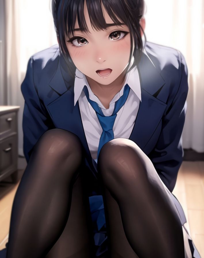 黒タイツの季節＋風のいたずら サンプル2ページ目