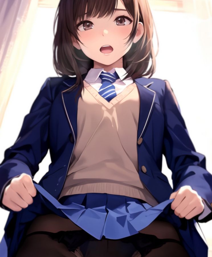黒タイツの季節＋風のいたずら サンプル9ページ目