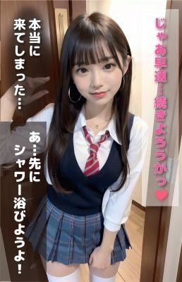 電車で誘惑してくる痴女女子校生 サンプル2ページ目