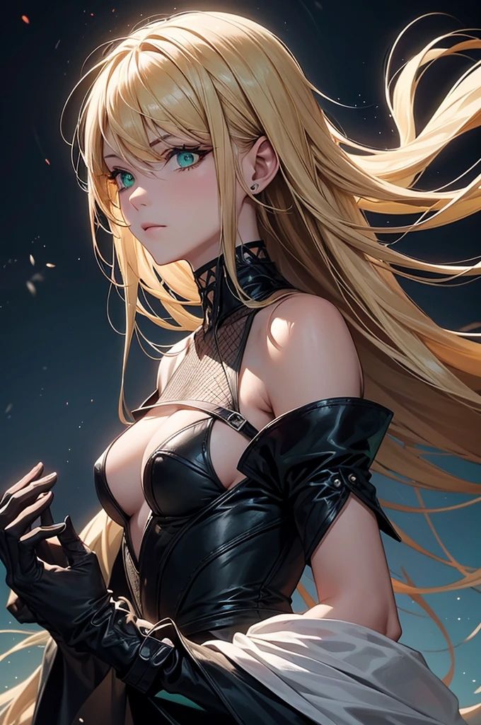 AIイラスト集 金髪の黒ゴシック美女 サンプル2ページ目