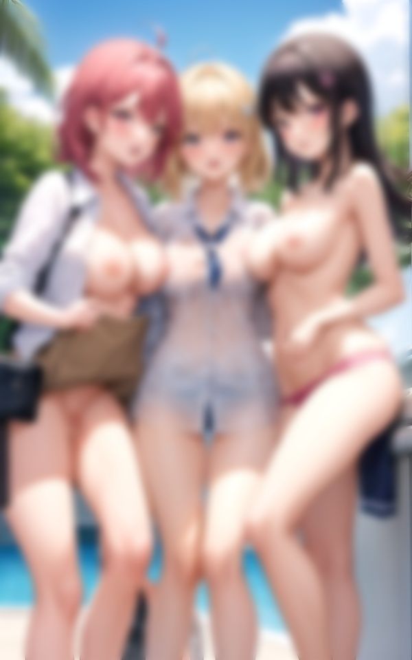 巨乳で可愛いクラスでカースト上位の美少女たちの恥じらい サンプル3ページ目