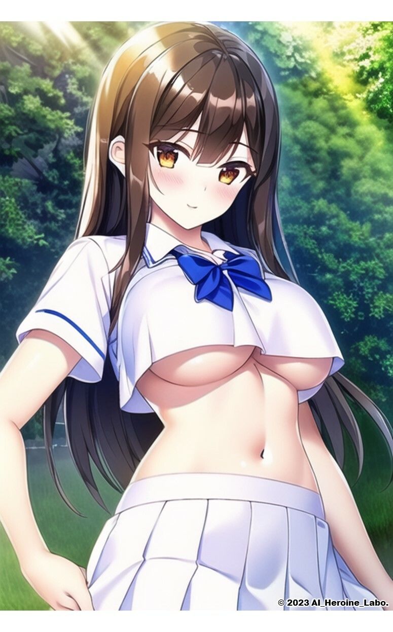 1つの呪文で生み出された100人のAI妄想美少女-7【へそ出しJKセーラー女子編】 サンプル8ページ目