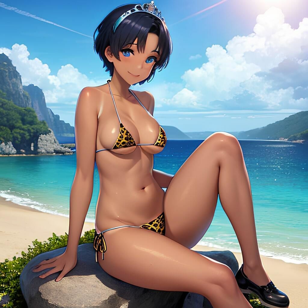 セーラー服美魔女戦士セーラーマーキュ◯ー サンプル3ページ目