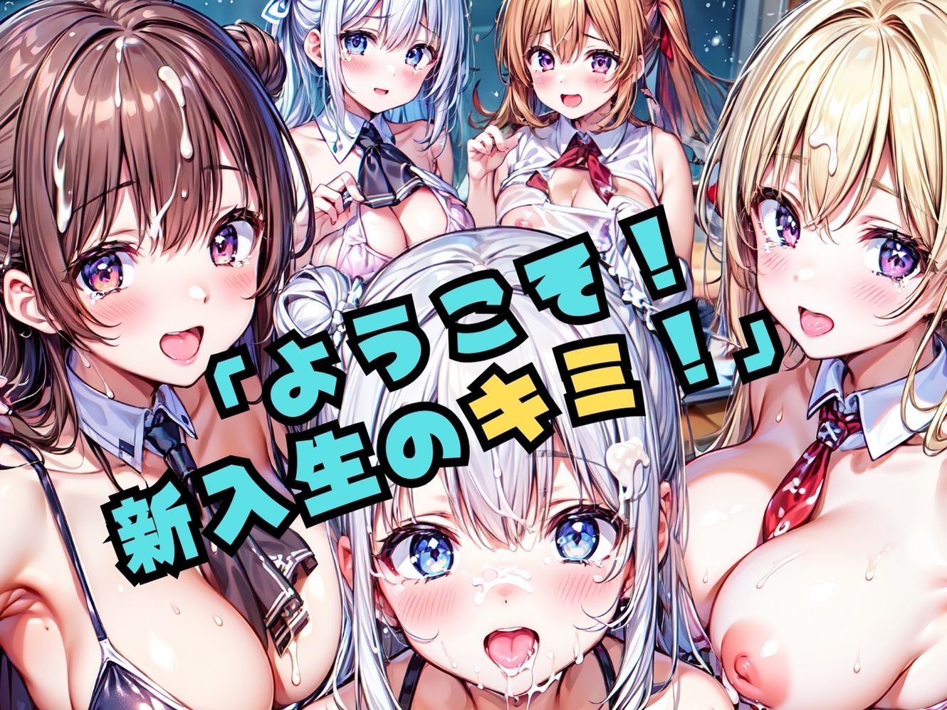 スク水ぶっかけハーレム学園 サンプル1ページ目