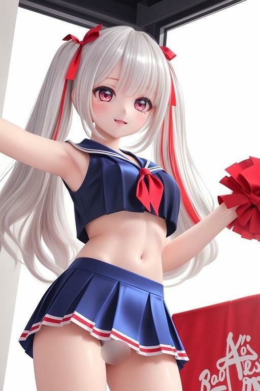 チアガールのローアングルパンチラ サンプル2ページ目