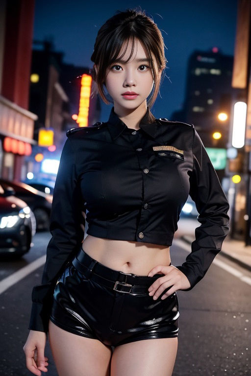 グラビア・ポリスファンタジー:制服とヌードの魅力的な融合 サンプル9ページ目