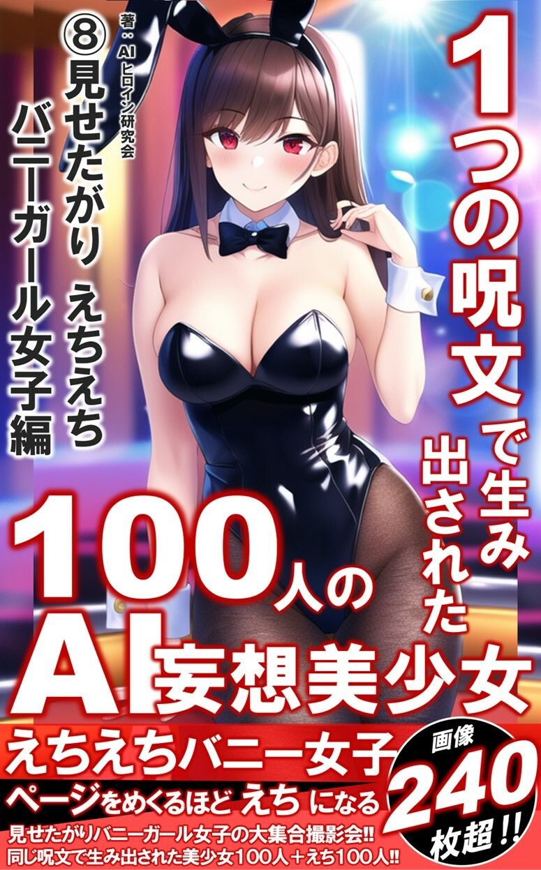 1つの呪文で生み出された100人のAI妄想美少女-8【みえちゃう？！ えちえちバニーガール女子編】 サンプル1ページ目