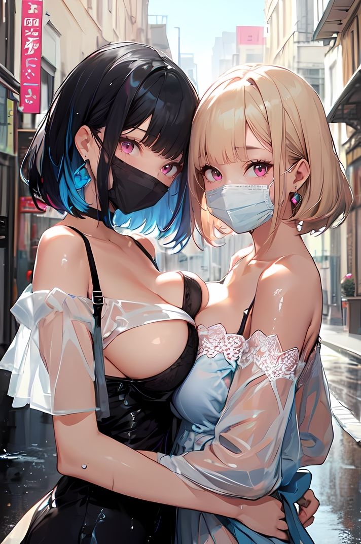 ※枚数増量！【R18】MIX GIRLS -Another Side- 7 スケスケ衣装で街に立つド淫乱娼婦にたっぷり射精 サンプル2ページ目