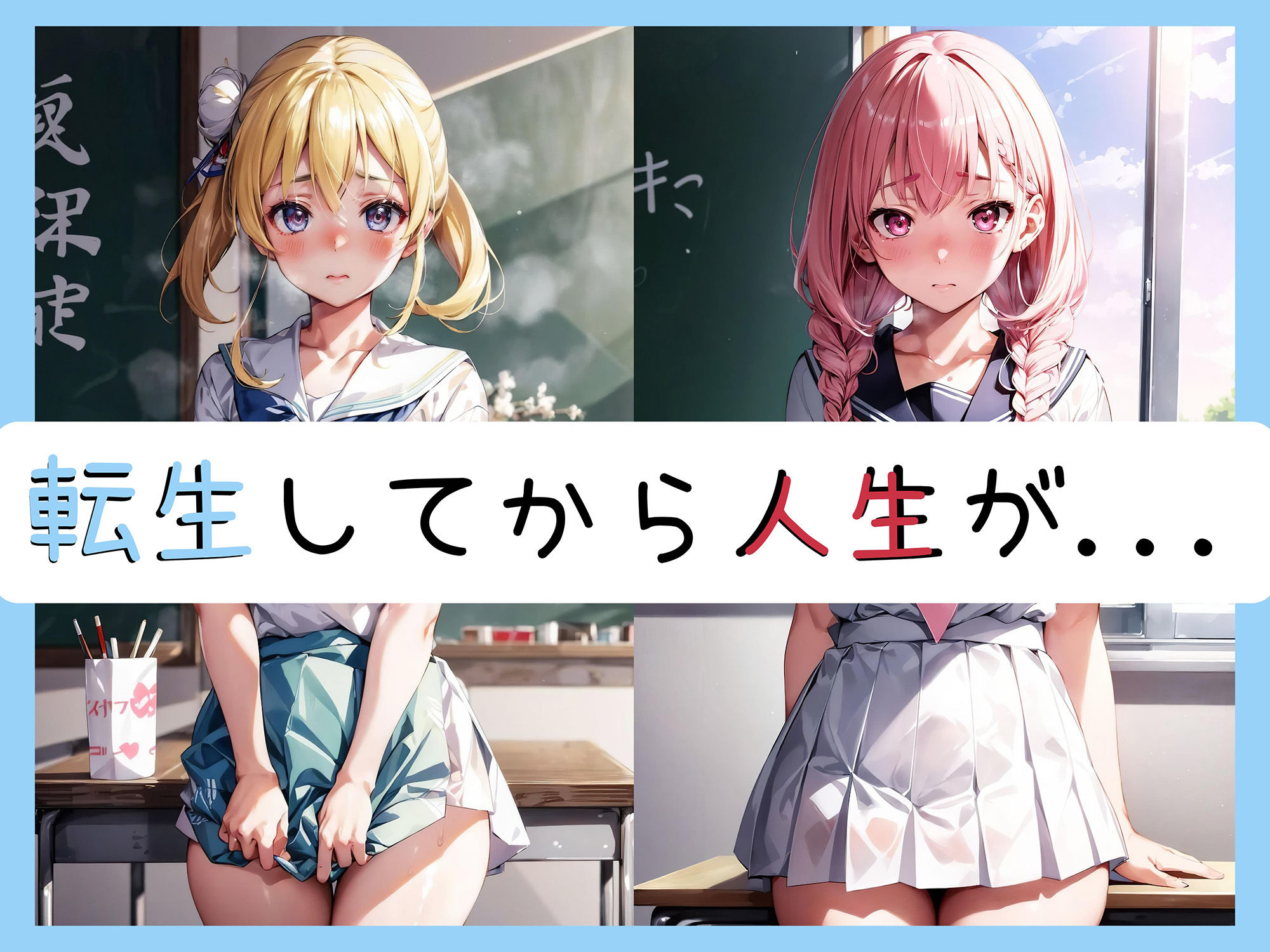 絶世の美男子に転生したら可愛い同級生とSEXやり放題な件w サンプル1ページ目