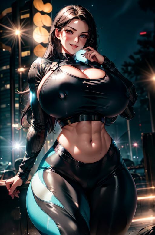 爆乳AIセクシーレザーレギンス1 サンプル1ページ目