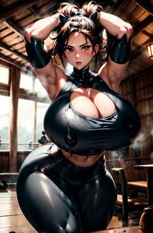 爆乳AIセクシーレザーレギンス1 サンプル7ページ目