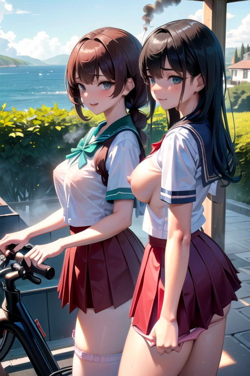 【茶髪編】田舎の女子校生が輪●緊縛〜海が見える学校〜 サンプル2ページ目