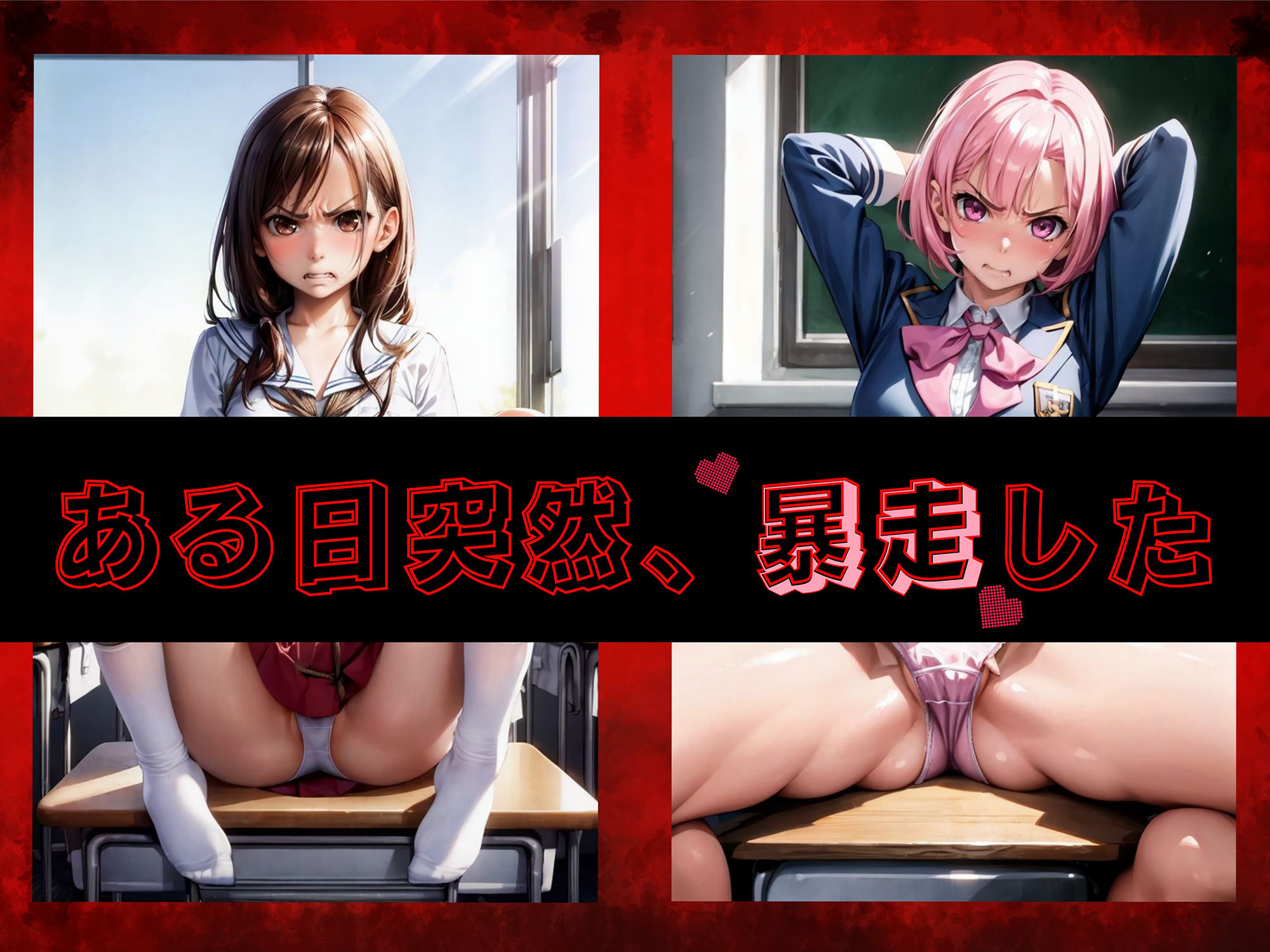優等生が学年の美人を暴走レ●プ サンプル2ページ目