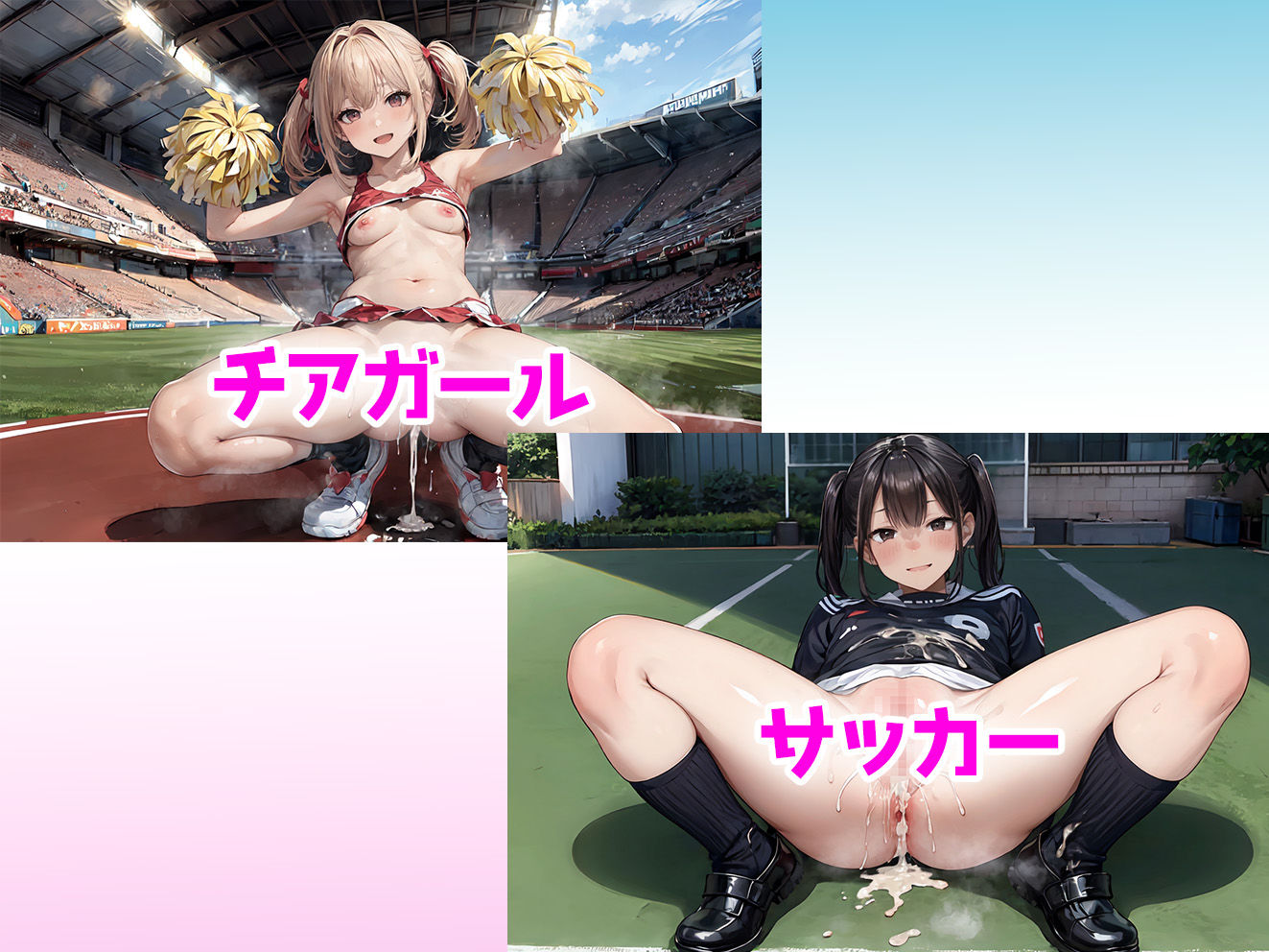部活女子校生 ぶっかけ中出し集 サンプル7ページ目