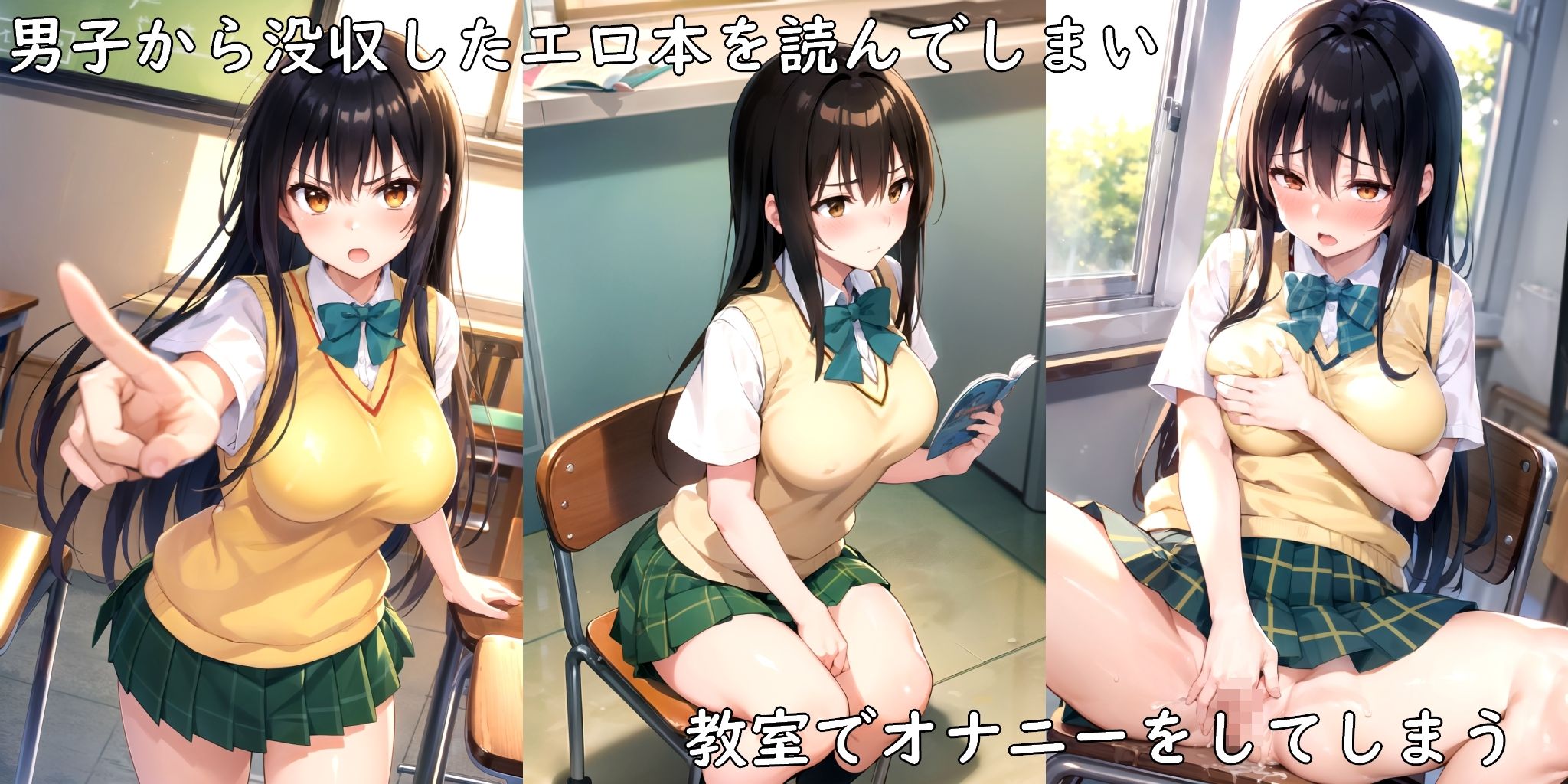 よくある話 〜弱みを握られた少女が男たちに犯●れる話〜 サンプル1ページ目